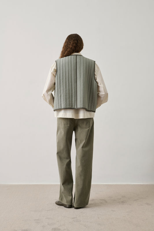 Blouson Hima - Vert D'Eau/Beige - Coton - Femme