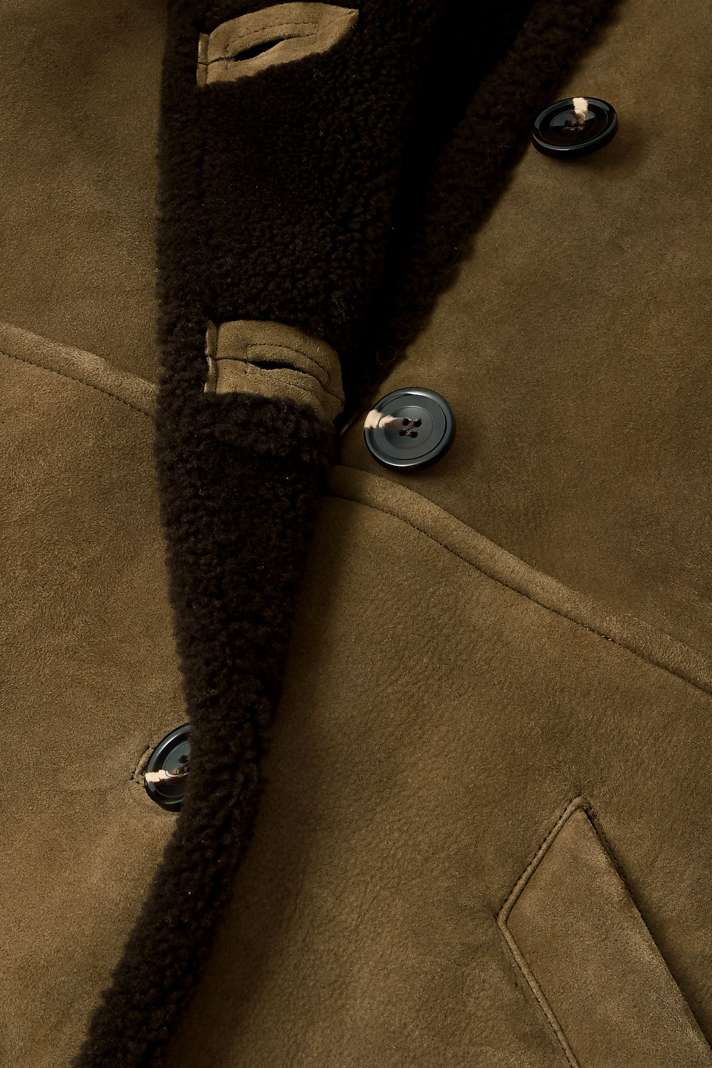 Manteau Breda - Taupe/Gris Foncé - Cuir - Femme