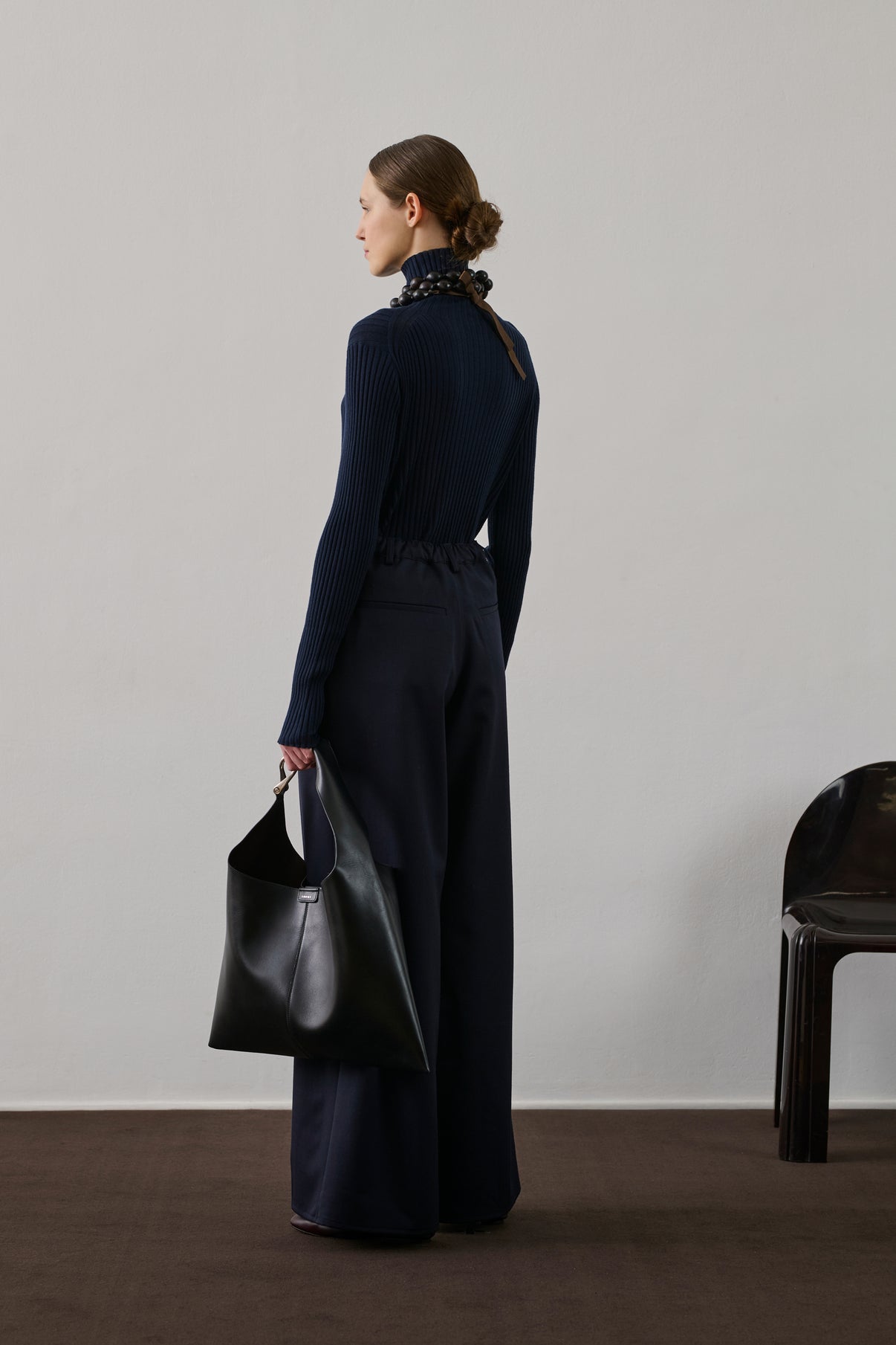 Polo Filao - Navy - Laine - Femme vue 4