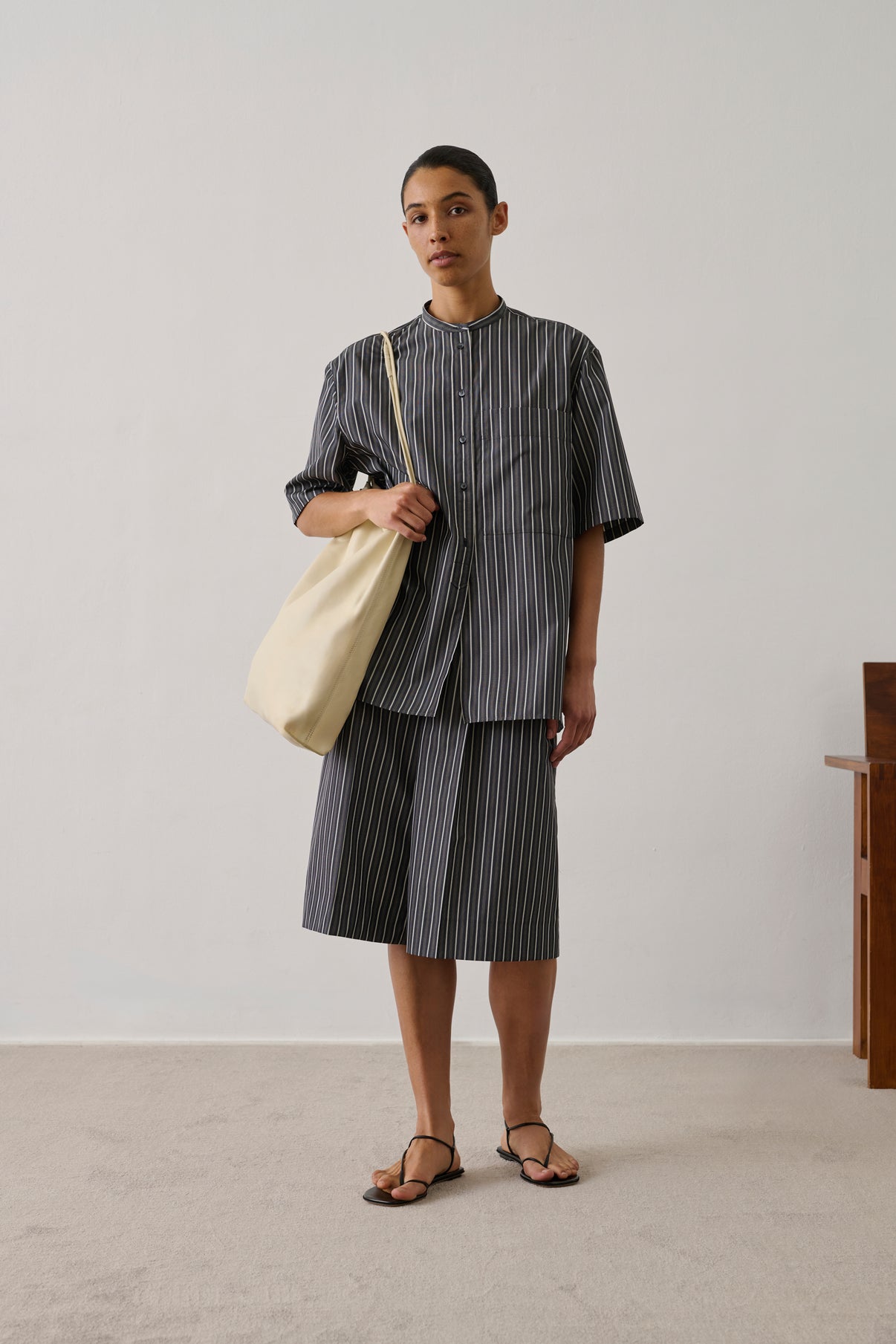 Sac Sia - Ivoire - Cuir - Femme vue 3