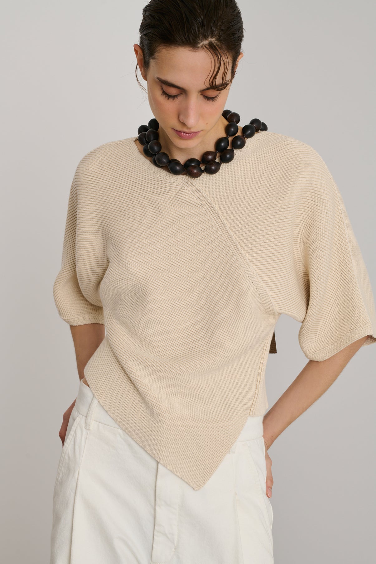 Pull Essaouira - Écru - Coton - Femme vue 4
