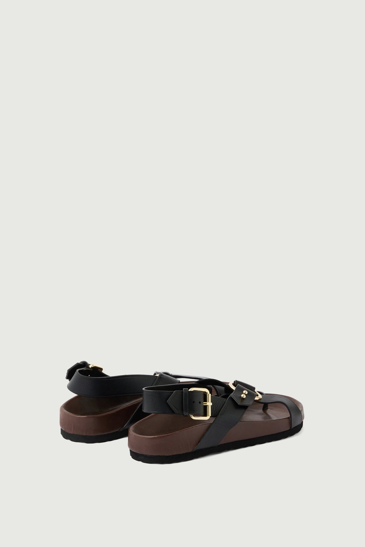 MEXICO BLACK SANDALS vue 4