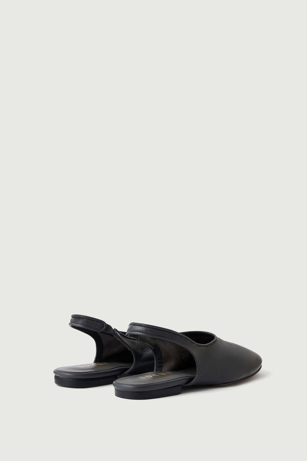 Slingbacks Emmett - Gris Anthracite - Cuir - Femme