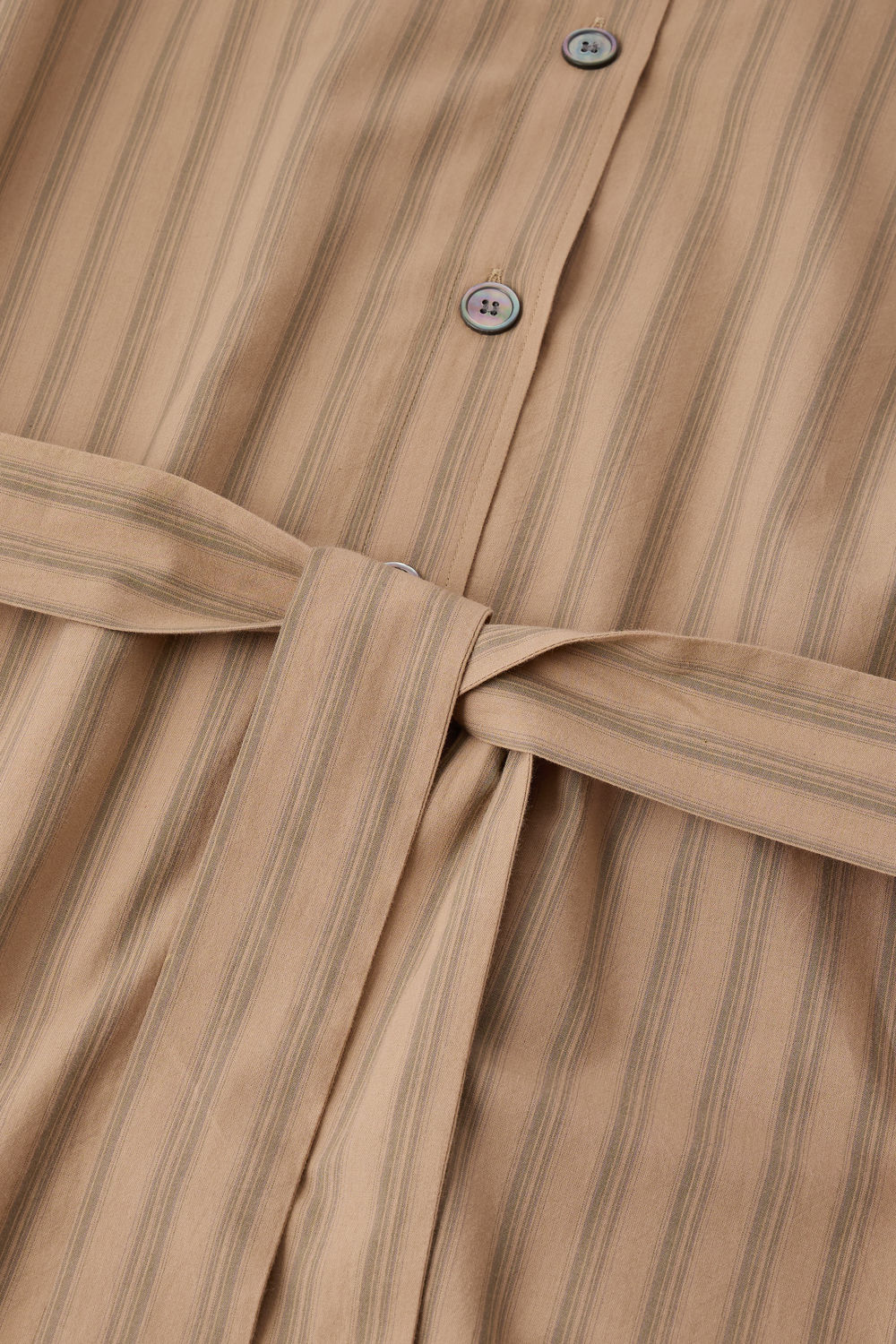 Robe Izzo - Beige Vert - Coton - Femme vue 7